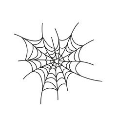 simple spider web trap logo vector