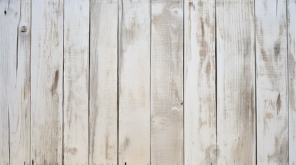 Fototapeta premium photograph of rustic white wooden boards with a distressed paint finish, showcasing cracks and peeling paint, creating a vintage aesthetic