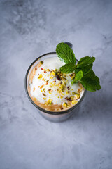 Mocktail drink on a table