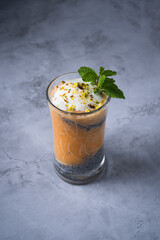 Mocktail drink on a table