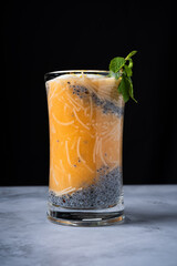 Mocktail drink on a table