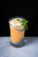 Mocktail drink on a table