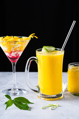 Mocktail drink on a table