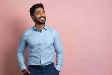Obraz premium Young indian man in formal shirt