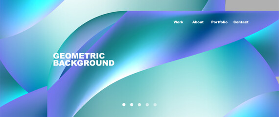 Fototapeta premium Dynamic flowing shapes concept design composition. Vector Illustration For Wallpaper, Banner, Background, Card, Book Illustration, landing page