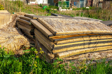 廃棄された畳　放置