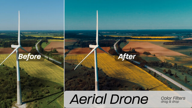 Aerial Drone Color Filters