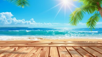 Ocean View from Wooden Deck