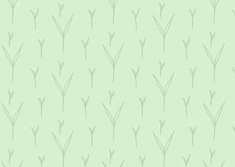 background with bamboo seedlings plant green background seamless pattern