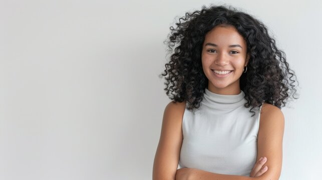 The smiling young woman