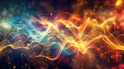 Different Forms of Electromagnetic Waves Portrayed in a Visual Representation