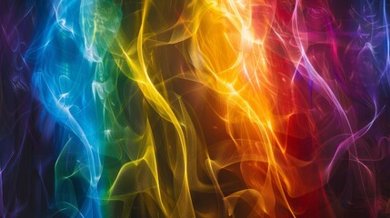 Blurry Light Wave on Colorful Background