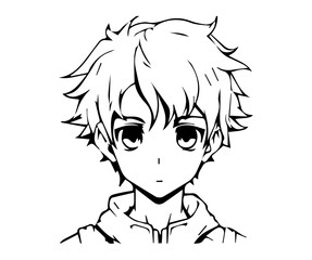 illustration of a boy, illustration of a child, child