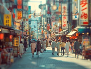 昭和レトロな東京／1960年代銀座。Retro Showa Tokyo/Ginza in the 1960s.Generative AI