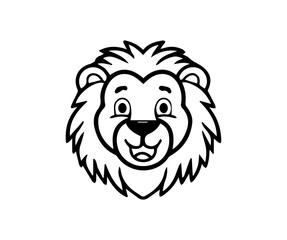 lion head isolated, lion head vector, lion head mascot