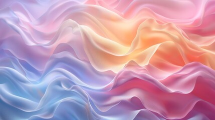 Obraz premium Abstract white flowing waves 