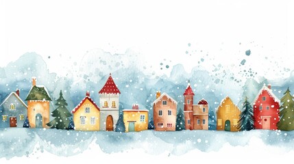 House in the snow	
