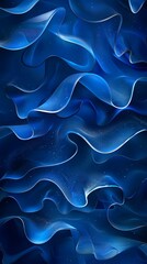 Obraz premium Blue abstract waves background