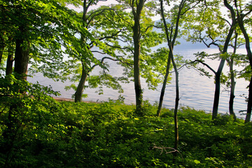 初夏の田沢湖（秋田県・仙北市）