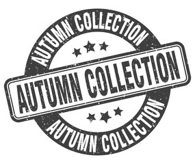 autumn collection stamp. autumn collection label. round grunge sign