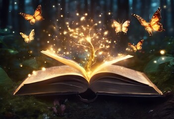 A view of a magic book