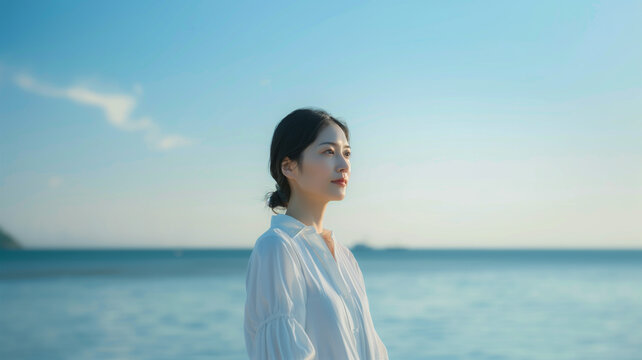 自然派の美容・健康 女性の広告イメージ