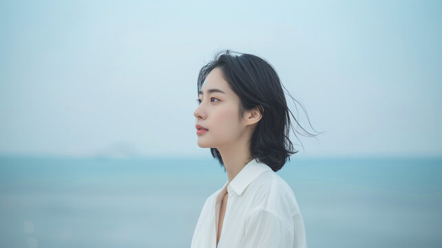 自然派の美容・健康 女性のポートレート