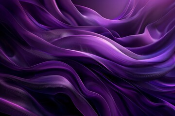 Obraz premium Abstract Purple Fabric Waves