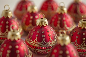 Red and Gold Christmas Baubles