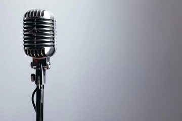 Fototapeta premium Vintage Microphone on Stand