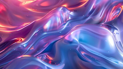 Obraz premium Abstract iridescent holographic foil background