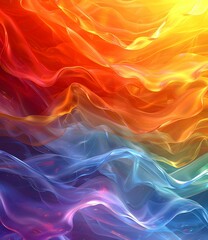 Obraz premium Abstract Colorful Wavy Background