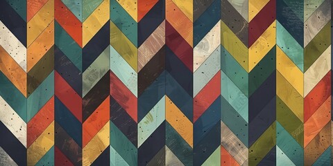 Retro pattern of geometric shapes. Colorful mosaic banner. Geometric hipster retro background with place for your text. Retro triangle background
