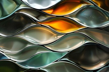Abstract Shiny Wave Pattern Background
