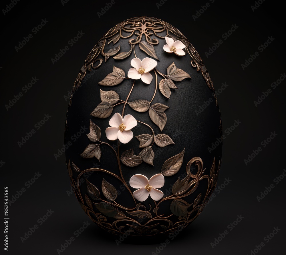 Canvas Prints ornate floral easter egg decoration