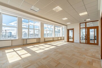 Fototapeta premium Spacious Bright Office Interior