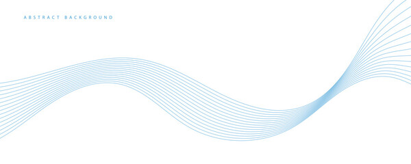 Blue abstract wave background. Blue background design.