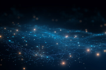 Abstract technology mesh digital line electronic network data innovation concept background.