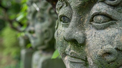 Obraz premium Park s garden ornaments