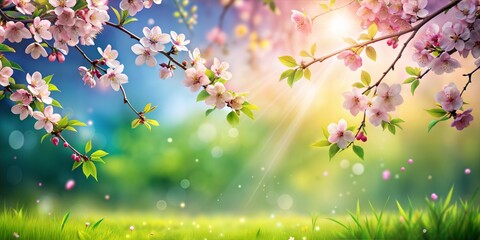 spring flowers in the meadow Generate AI