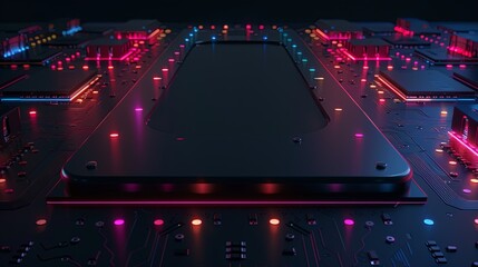 an abstract hardware board