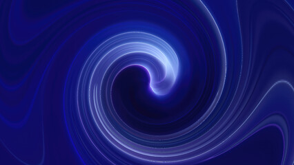 Blue looped background of twisted swirling energy magical glowing light lines abstract background energy futuristic rays