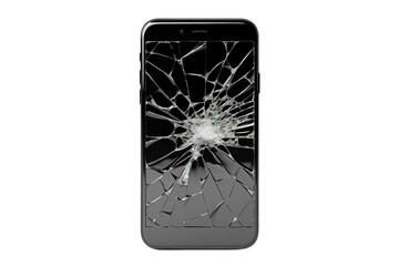 A Shattered Screens Cryptic Message on a Clear PNG or White Background.