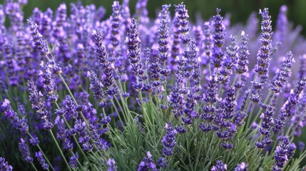 Obraz premium Lavender Flowers. Purple Bouquet of Lavandula Plant for Relaxation and Beauty