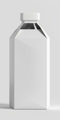 Milk Carton. 3D Rendering of White Cardboard Packaging for Milk Drink