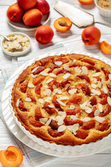 apricot frangipane tart, a french summer dessert