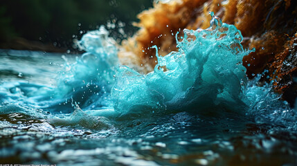 Fototapeta premium water splash in the water