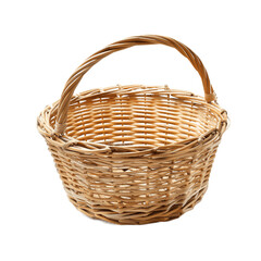 Obraz premium Empty basket isolated on transparent background