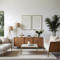 Relaxing living room with minimalist decor