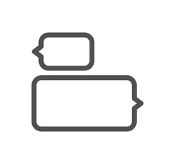 Business people meeting related icon outline and linear vector.